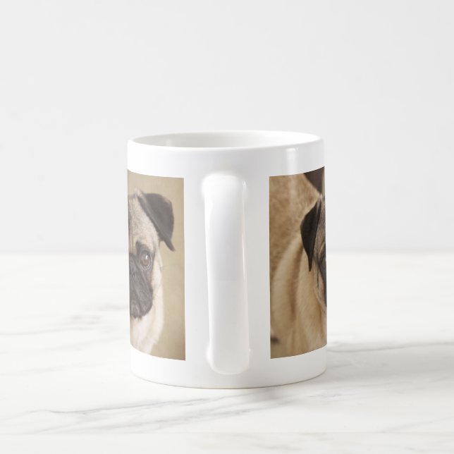 TAZA DE CAFÉ PERRITO DEL PERRO DEL BARRO AMASADO (Mango)
