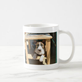 Taza De Café Perrito lindo de bull terrier del inglés