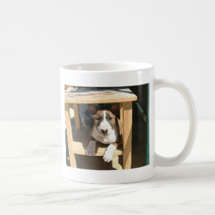 Taza De Café Perrito lindo de bull terrier del inglés