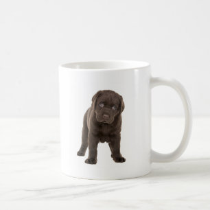 Taza De Café Perrito macizo de Labrador del chocolate
