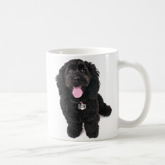 Taza De Café Perrito negro mirando