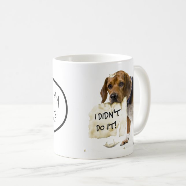 Taza De Café Perrito Travieso No Fui Yo (Anverso derecho)