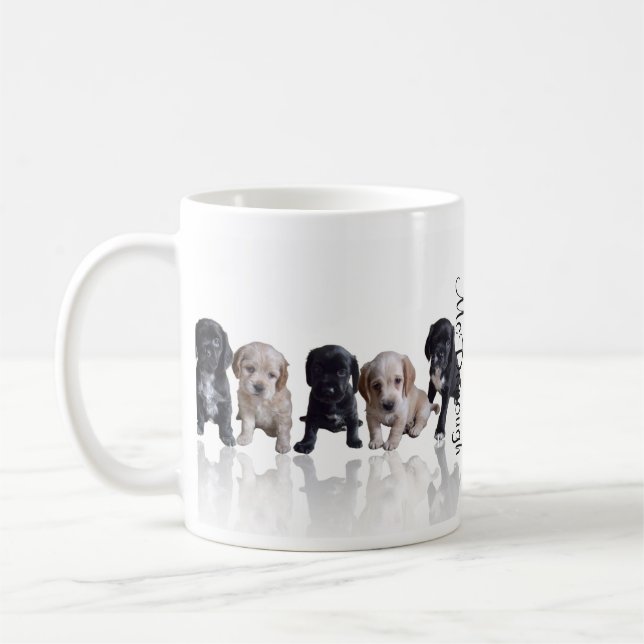 Taza De Café Perritos de cocker spaniel (Izquierda)