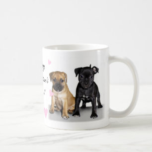 Taza De Café Perritos de Staffordshire bull terrier