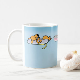 Taza De Café Perritos del agua en verano