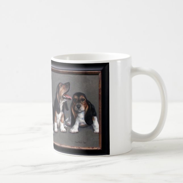 Taza De Café Perritos del Bassett (Derecha)