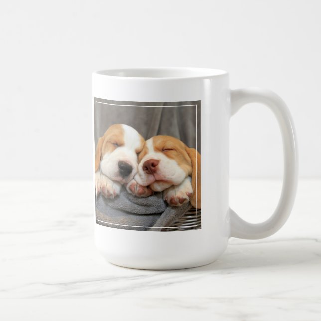 Taza De Café Perritos soñolientos (Derecha)