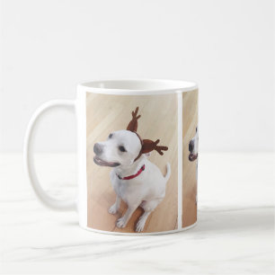 Taza De Café Perro 3 de cachorro de reno lindo foto