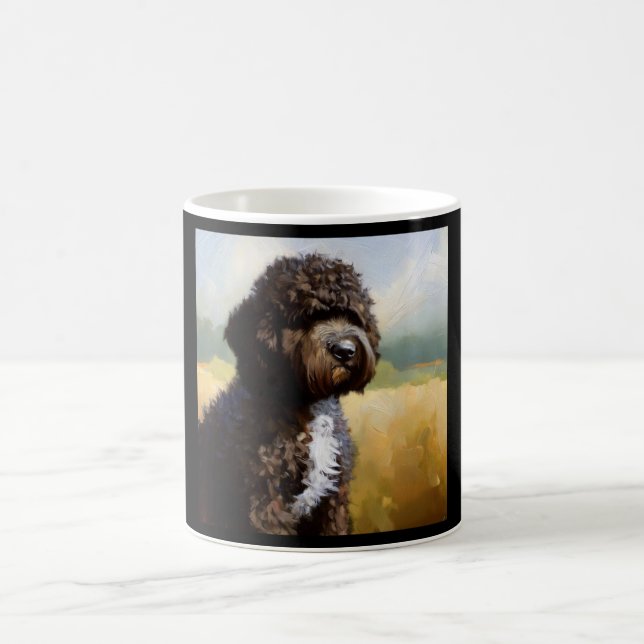Taza De Café Perro acuático portugués (Centro)