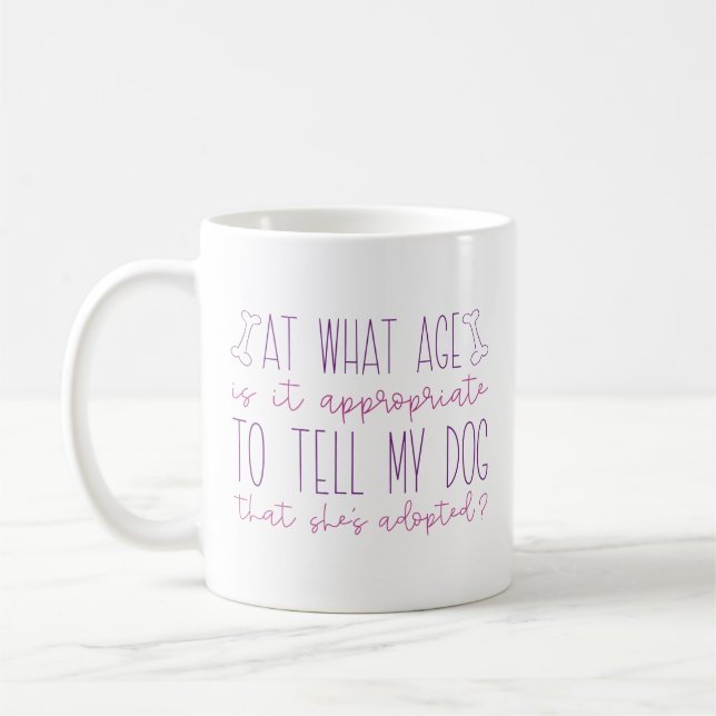 Taza De Café Perro adoptado (Izquierda)
