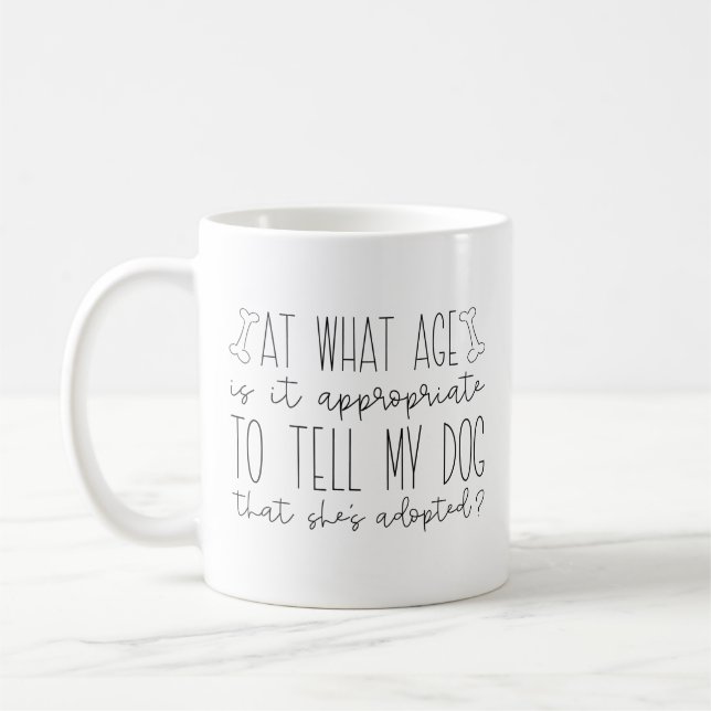 Taza De Café Perro adoptado (Izquierda)