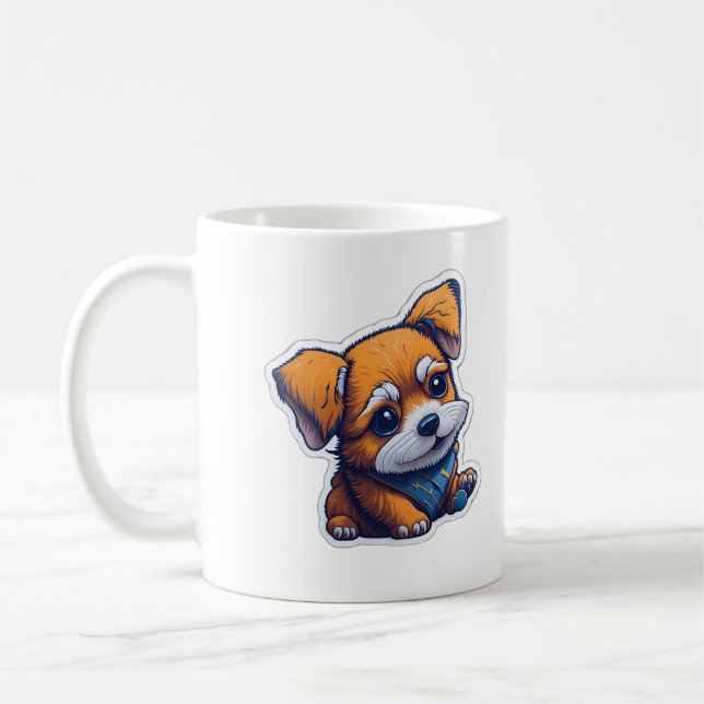 Taza De Café perro adorable (Izquierda)