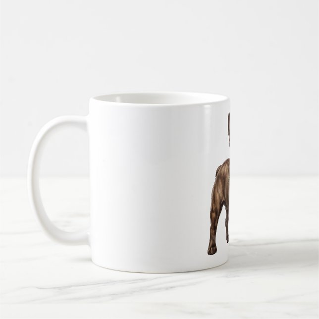 Taza De Café Perro adorable Bulldog Francés (Izquierda)