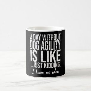 Taza De Café Perro Agility, regalo deportivo