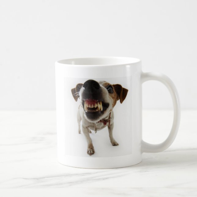 Taza De Café perro agresivo (Derecha)