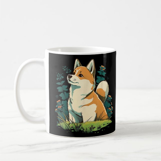 Taza De Café Perro Akita Inu lindo en Akita Inu 1 (Izquierda)
