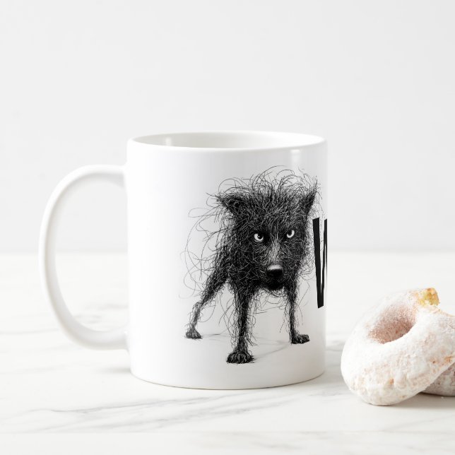 Taza De Café Perro Alámbrico (Con donut)