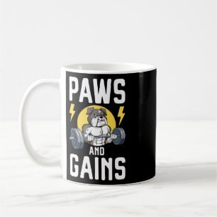 Taza De Café Perro Amante Bodybuilder Ropa De Gimnasio Fitness 
