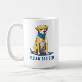 Taza De Café Perro amarillo Demócrata Política Presidente USA 2