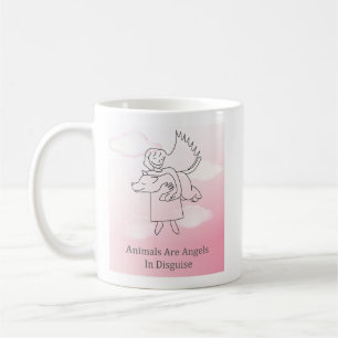 Taza De Café Perro Angel Fuzzy Express®
