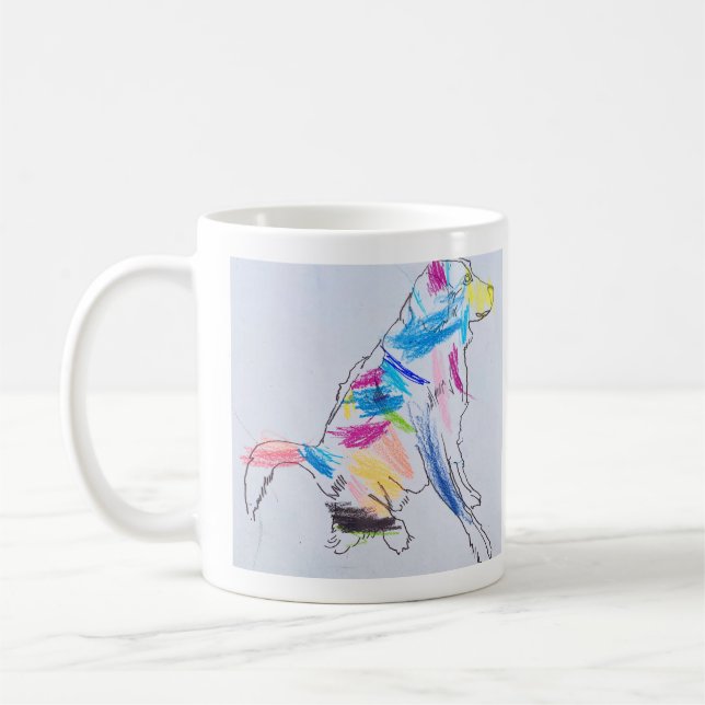 Taza De Café Perro arco iris (Izquierda)