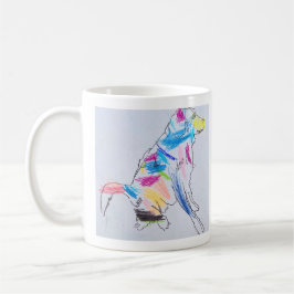 Taza De Café Perro arco iris Mug
