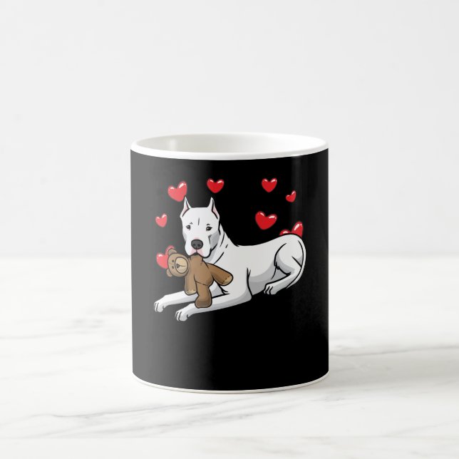 Taza De Café Perro Argentino Con Animales Y Corazones Pintados (Centro)
