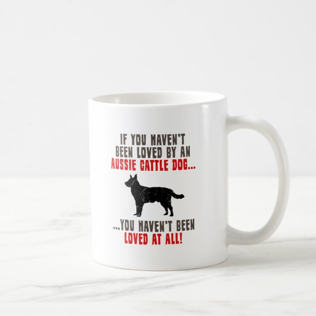Taza De Café Perro australiano del ganado (Derecha)