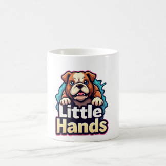 Taza De Café Perro azul de las manos pequeñas