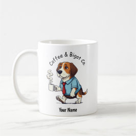 Taza De Café Perro Beagle divertido traje de negocios Café