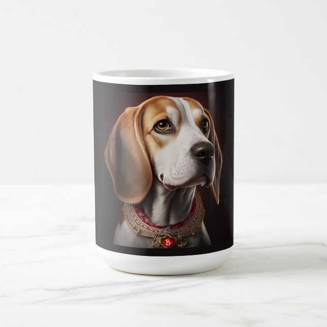 Taza De Café Perro beagle dulce y colorido (Centro)