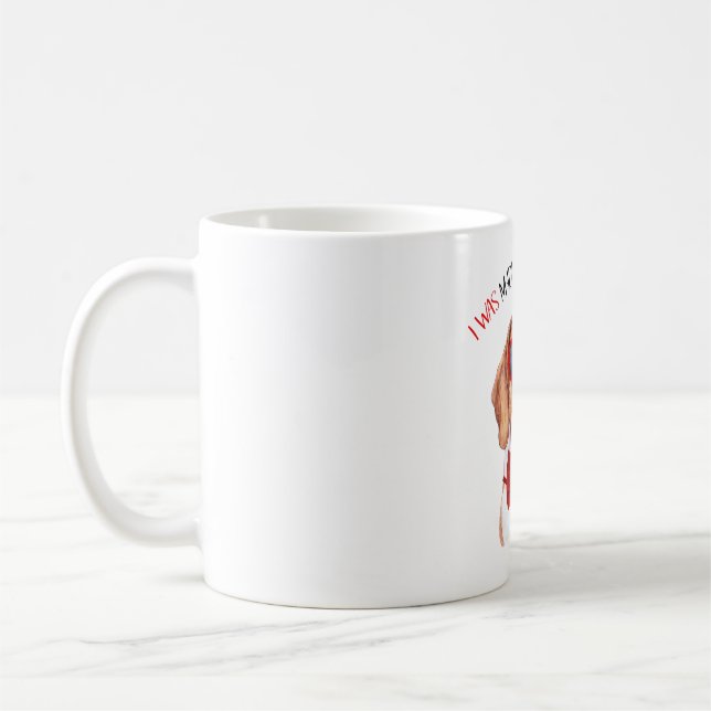 Taza De Café Perro Beagle hecho para amarte (Izquierda)