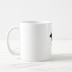 Taza De Café Perro Beagle � Silueta de Luna de Halloween Camise