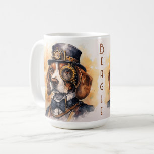 Taza De Café Perro Beagle Steampunk