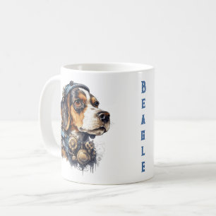 Taza De Café Perro Beagle Steampunk