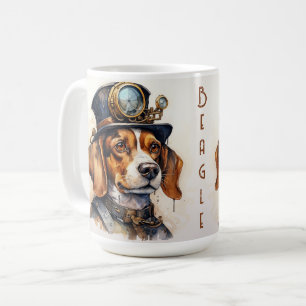 Taza De Café Perro Beagle Steampunk