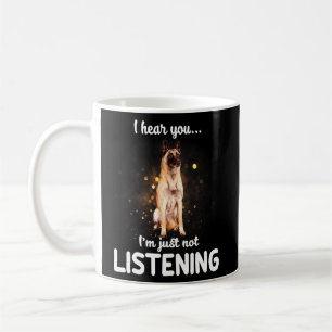Taza De Café Perro belga malinois que no oigo