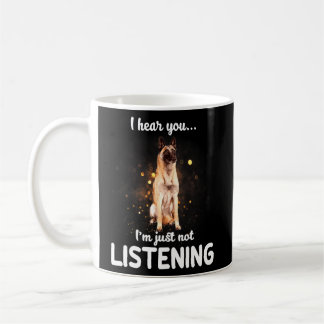 Taza De Café Perro belga malinois que no oigo