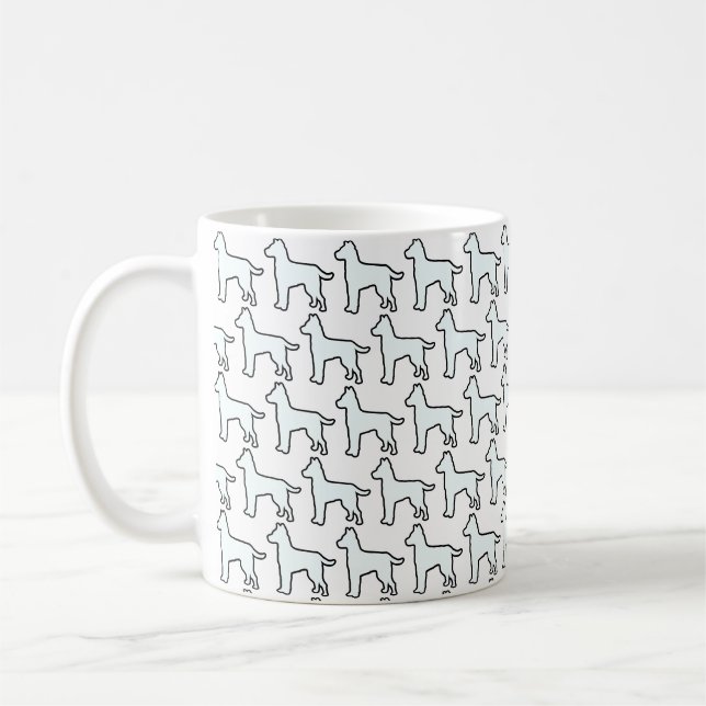 Taza De Café Perro Blanco    (Izquierda)