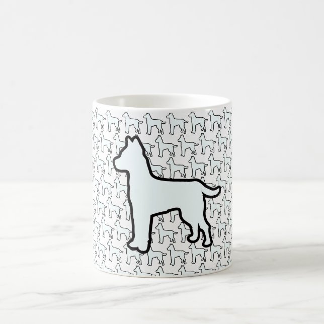 Taza De Café Perro Blanco Grande Blanco (Centro)