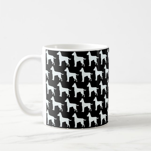 Taza De Café Perro Blanco Negro (Izquierda)