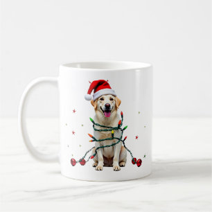 Taza De Café Perro Boxer Blanco Jersey Feo de Navidad Funny Xma