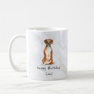 Taza De Café Perro Boxer Mug Personalizado