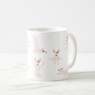 Taza De Café Perro Bull terrier haciendo yoga