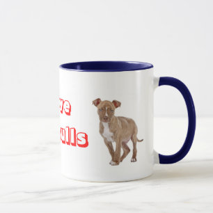 Taza De Café Perro Cachorro Pitbull Amor
