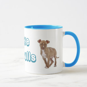 Taza De Café Perro Cachorro Pitbull Amor