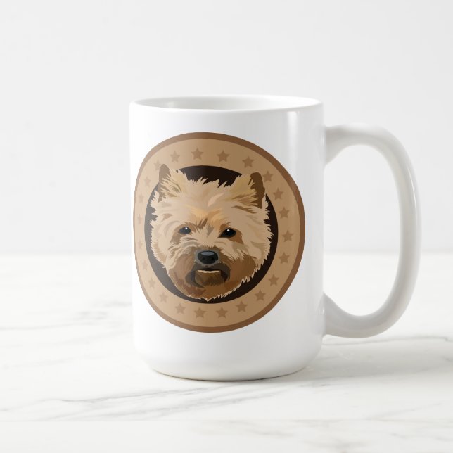 Taza De Café Perro cairn terrier (Derecha)