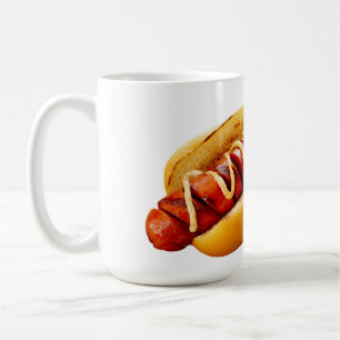 Taza De Café Perro caliente de SlipperyJoe's con vibra de BBQ d