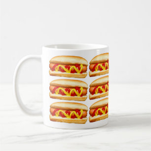 Taza De Café Perro caliente divertido para comer