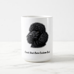 Taza De Café Perro Caniche Crea tu propio texto personalizado